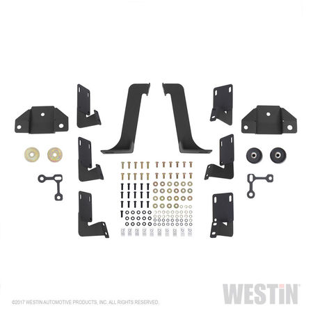 Westin Automotive 99-16 F250/F350/F450/F550 CREW CAB(6.75 FT BED)TEXT BLK HDX DROP WTW NERF STEP BARS 56-534015